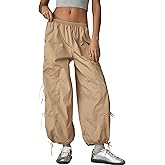 OPCAKM Baggy Cargo Pants Women Palazzo y2k Clothes High Waisted Sweatpants with Pockets