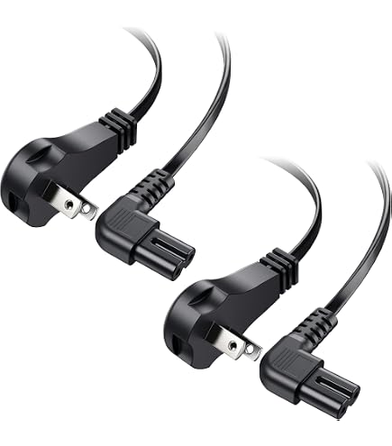 Cavo Alimentazione Angolare Sottile SF Cable - NEMA 1-15P A C7, Bianco, Profilo Basso