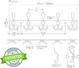 GlazieVault Stainless Steel Coat Hooks Wall Mounted 2 Pack Silver view 6