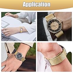 Winfox Stainless Steel Mesh Watch Band for Men