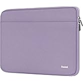 15.6 inch Laptop Sleeve Case, Shockproof Protective Notebook Case with Accessory Pocket, Briefcase Carrying Laptop Sleeve for 15.6" HP, ASUS, Dell, Lenovo, Acer -Lilac Colour