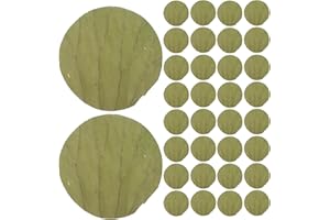 VOSAREA 100pcs Dried Lotus Leaves: Chinese Cooking Wrappers - 16cm Round Natural Food Liners for Sticky Rice Dim Sum - Sheet 