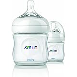 Philips AVENT BPA Free Natural Polypropylene Bottle, 4 Ounce, 2 Pack