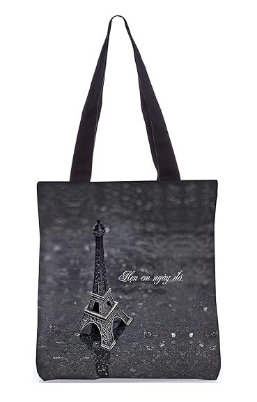 Snoogg Pink Heart Womens Digitally Printed Utility Shopper Tote Bag Handbag Made Of Poly Canvas With Black Leather Handle