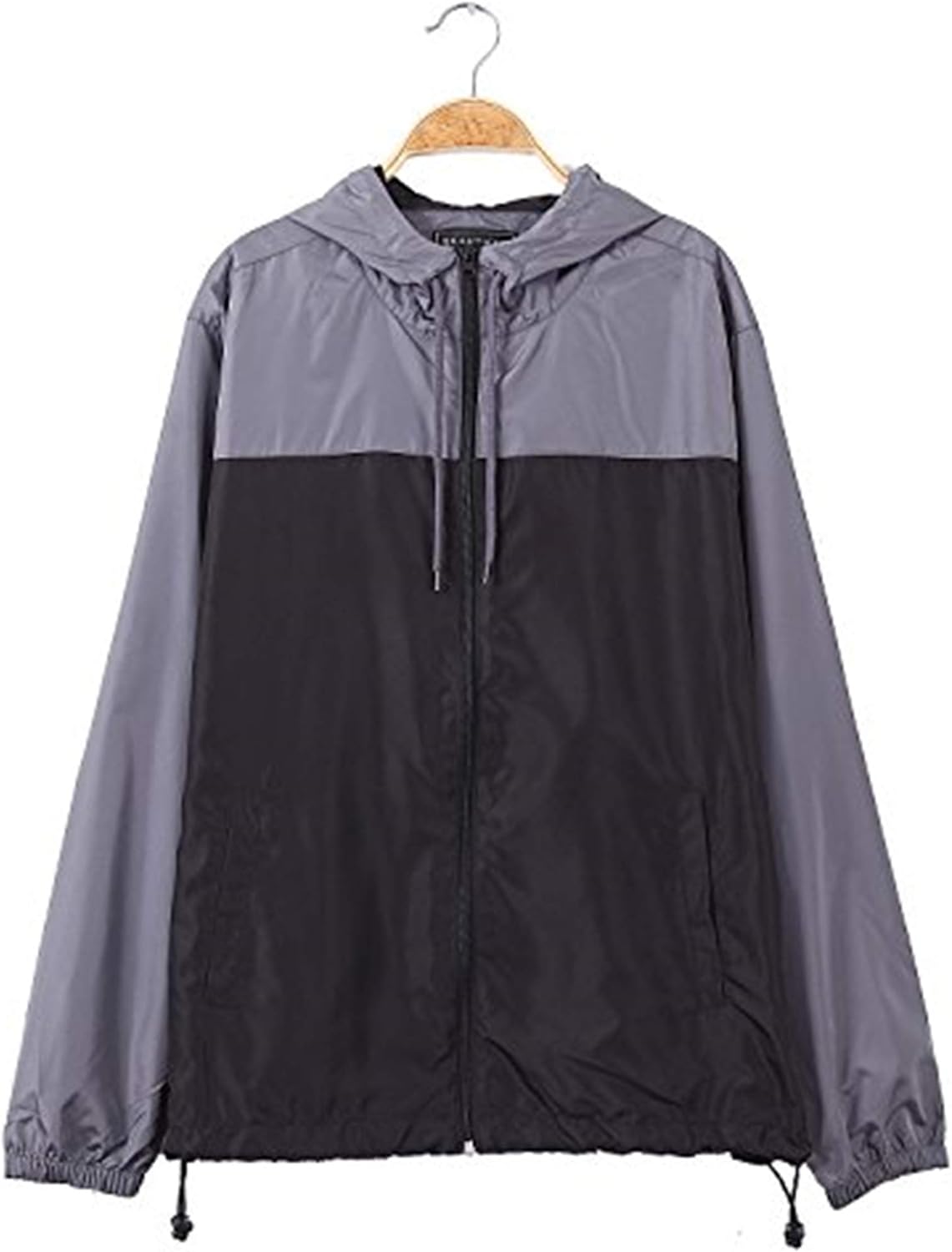 Mens lightweight Coat Drawstring Hood comfortsoft windproof cycling