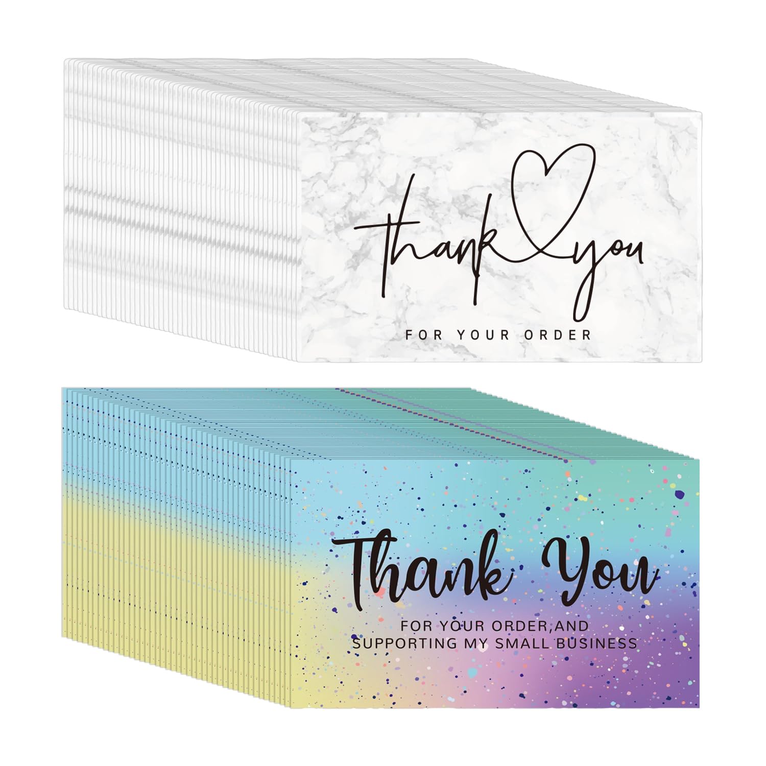 100 Simple Thank You Cards, Thank You Gifts, Thank You Postcards, Mini Thank You Cards, Small Thank You Cards, Note Cards