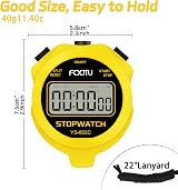 FCXJTU Simple Digital Stopwatch Silent On Off Basic Operation view 4