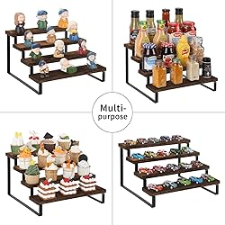 YINMIT Wood Display Riser Stand, Set of 2 Wooden
