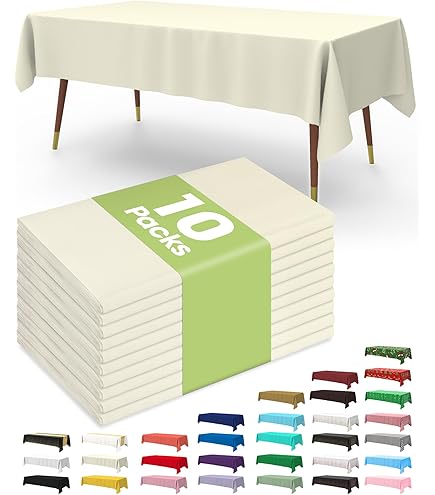 Leinen Optik, Tovaglia Damasco con linee ondulate, rettangolare, ovale, rotonda, dimensioni e colore a scelta, Tessile, crema, Eckig 90x90 cm