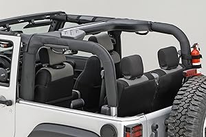 Rugged Ridge | Roll Bar Cover, Black Vinyl | 13613.06 | Fits 2007-2018 Jeep Wrangler JK