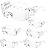 WFEANG Clear Safety Glasses bulk, Lightweight Protective Eyewear For Men Women, Over Goggles Impact Scratch Resistant