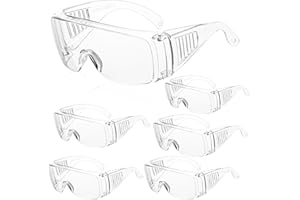 WFEANG Clear Safety Glasses bulk, Lightweight Protective Eyewear For Men Women, Over Goggles Impact Scratch Resistant