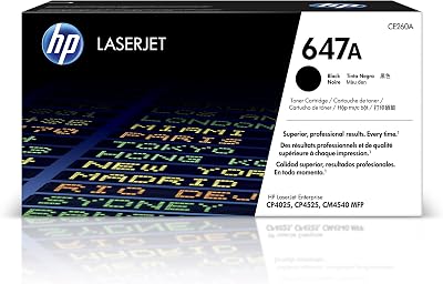 HP CE260A 647A Original LaserJet Toner Cartridge Black 8500 Page Yield