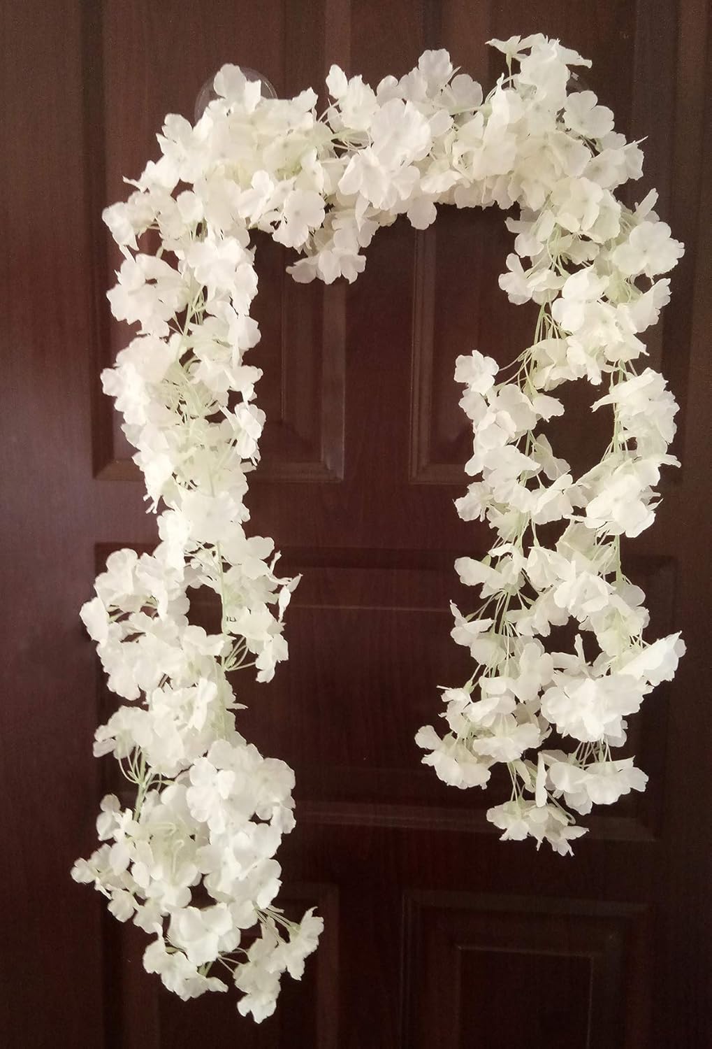 Bluexp 2 Pack180cm Artificial Cherry Blossom Silk Flower Garlands Simulation Fake Hanging Sakura Rattan Ivy Vine