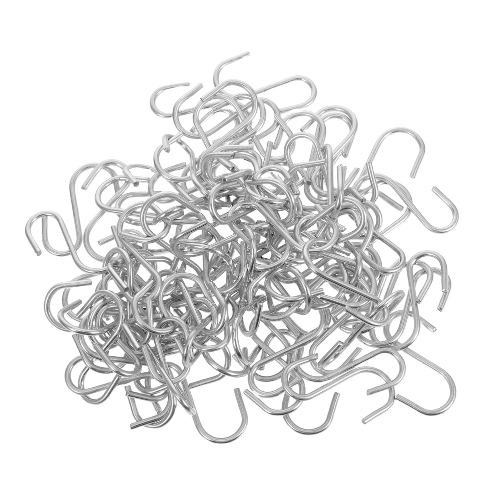 VALICLUD Small S Hooks Black Clothes Hangers 100pcs S Hooks Small 1. 5 Zinc Plating Metal S for Hanging for Kitchen Bathroom Bedroom Black Coat Coat