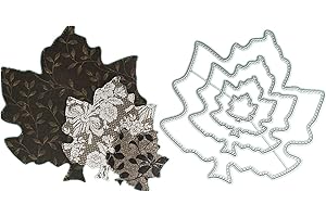 CEFFL CRAFT Maple Leaf Frame Crafting Dies Emboss Stencil for Metal Cutting Dies DIY Die Scrapbooking Paper Cut Latest (1494)