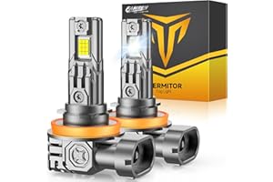 FAHREN H11/H8/H9 LED Light Bulbs, 50,000LM 1000% Ultra Brightness, 6500K H9 Fog Bulbs, 10-Year Lifespan with Cooling Fan, 1:1 Size Easy Installation,99% Universal Fit Plug and Play, Pack of 2