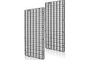 LINLAN 2 Pieces 5.9x11.2in (15X30cm) Aquarium Grid Plastic, Fish Tank Divider, Egg Crate for DIY Filtration and Bottom Protection in Aquascaping (Black-No Accessories)