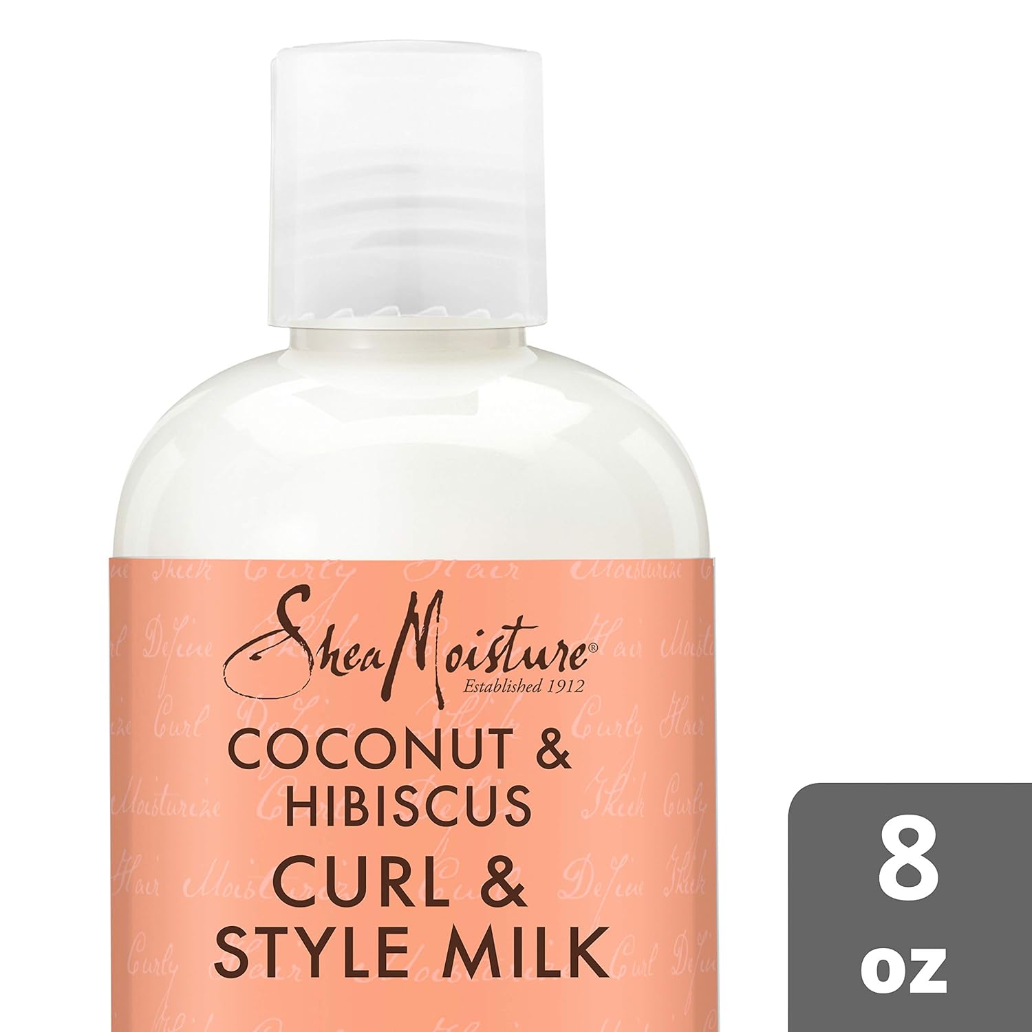 SheaMoisture Curl and Style Milk for Thick, Curly Hair Coconut and Hibiscus for Curl Definition 8 oz : Beauty