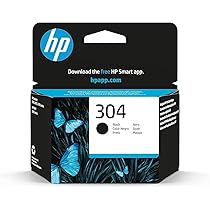 HP 304 Nero, N9K06AE, Cartuccia Originale da 120 Pagine, Compatibile con Stampanti DeskJet 2620, 2630, 3720, 3730, 3750, 3760, Envy 5010, 5020, 5030