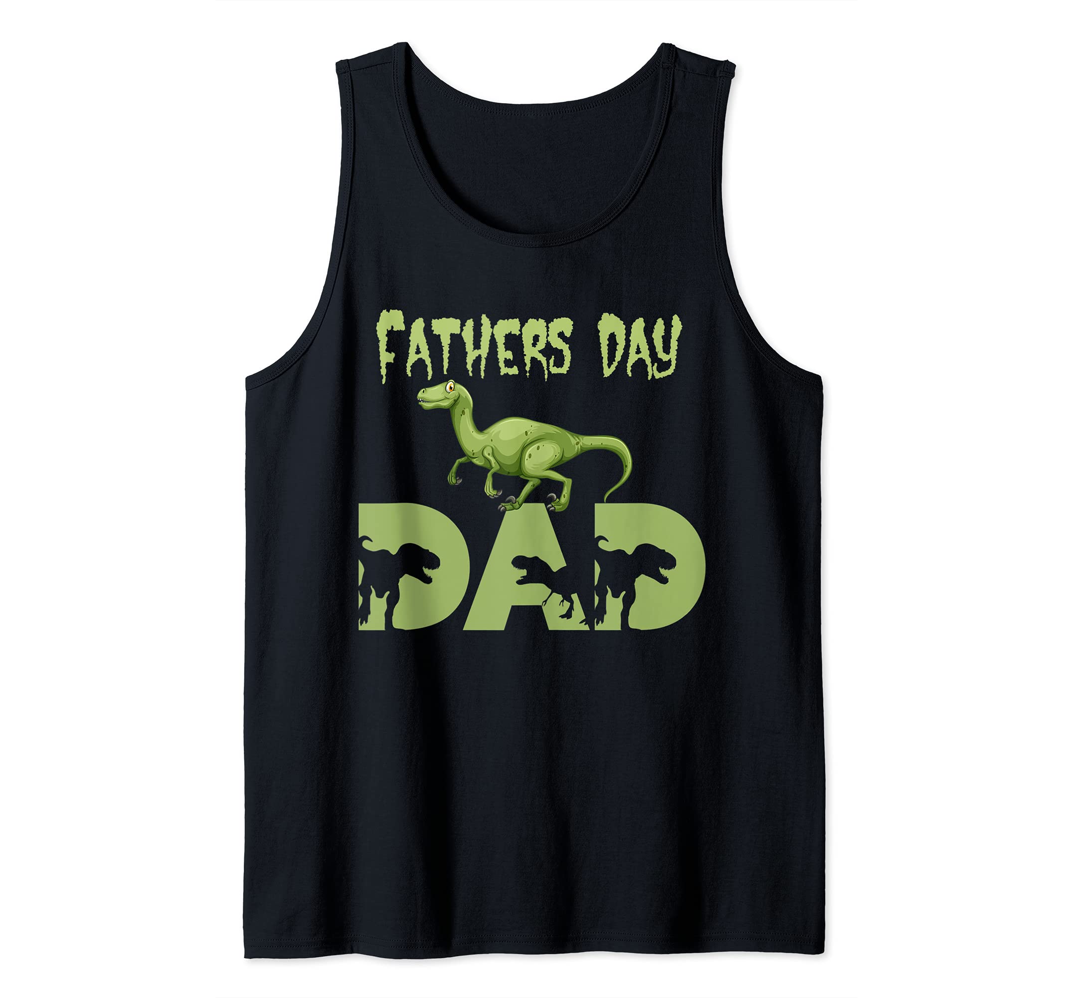 Dinosaur Mad Dad, Fathers Day, Extinct World, Monsters Funny Tank Top