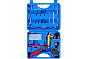 ATPEAM 2 in 1 Brake Bleeder Kit Fluid Tester Set | Handheld Vacuum Pump with Vacuum Gauge | Automotive Tool for Brake and Clu