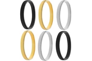 COOLHIYA 6 Pcs Arm Bands to Hold up Sleeves Elastic Shirt Sleeve Garters with Anti-slip for Men and Women