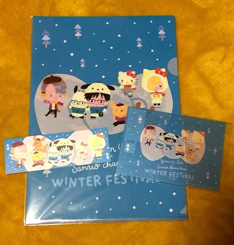Amazon Co Jp ユーリ On Ice サンリオキャラクターズwinter Festival大阪あべのハルカス限定a4クリアファイル クリアカード 特典ブックマーカー ホビー