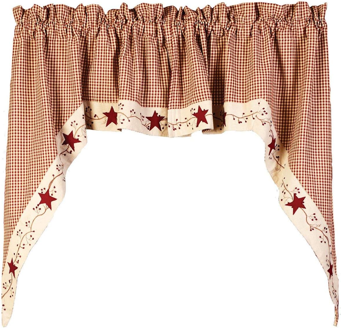 Country House Collection Stars and Berries Country Swag, 72 x 36 inch