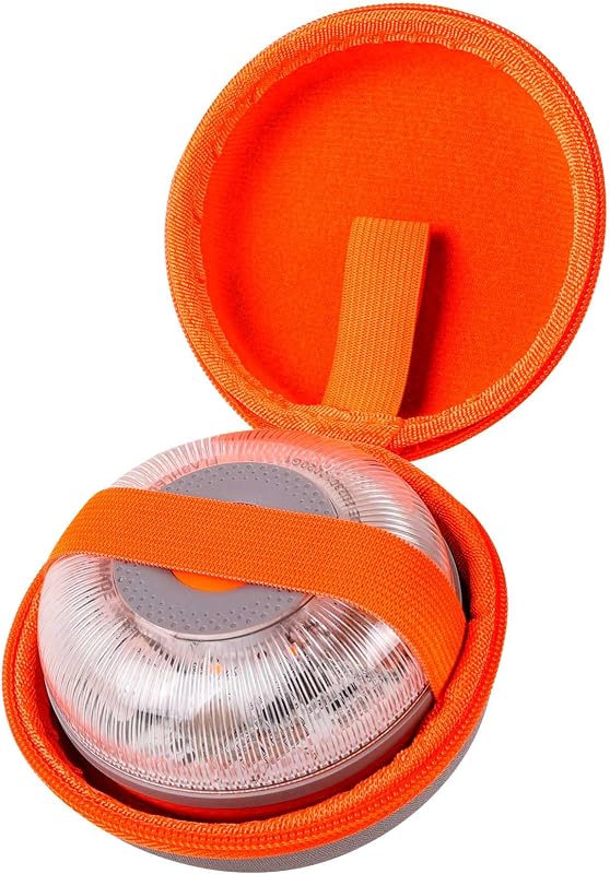 FlashLED Notlicht V16 DGT 3.0 mit Hülle, mit Geolokalisierung, App inklusive, SIM-Karte und kostenloser Datendienst bis 2038, magnetischer Boden