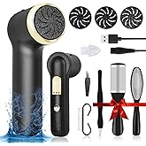 LAVAED Electric Callus Remover for Feet Rechargeable Foot Filer Electronic - IPX7 Waterproof Electric Foot Sander Pedicure Kit Rechargeable Upgrade High Power & LED Display for Cracked Heels Dead Skin
