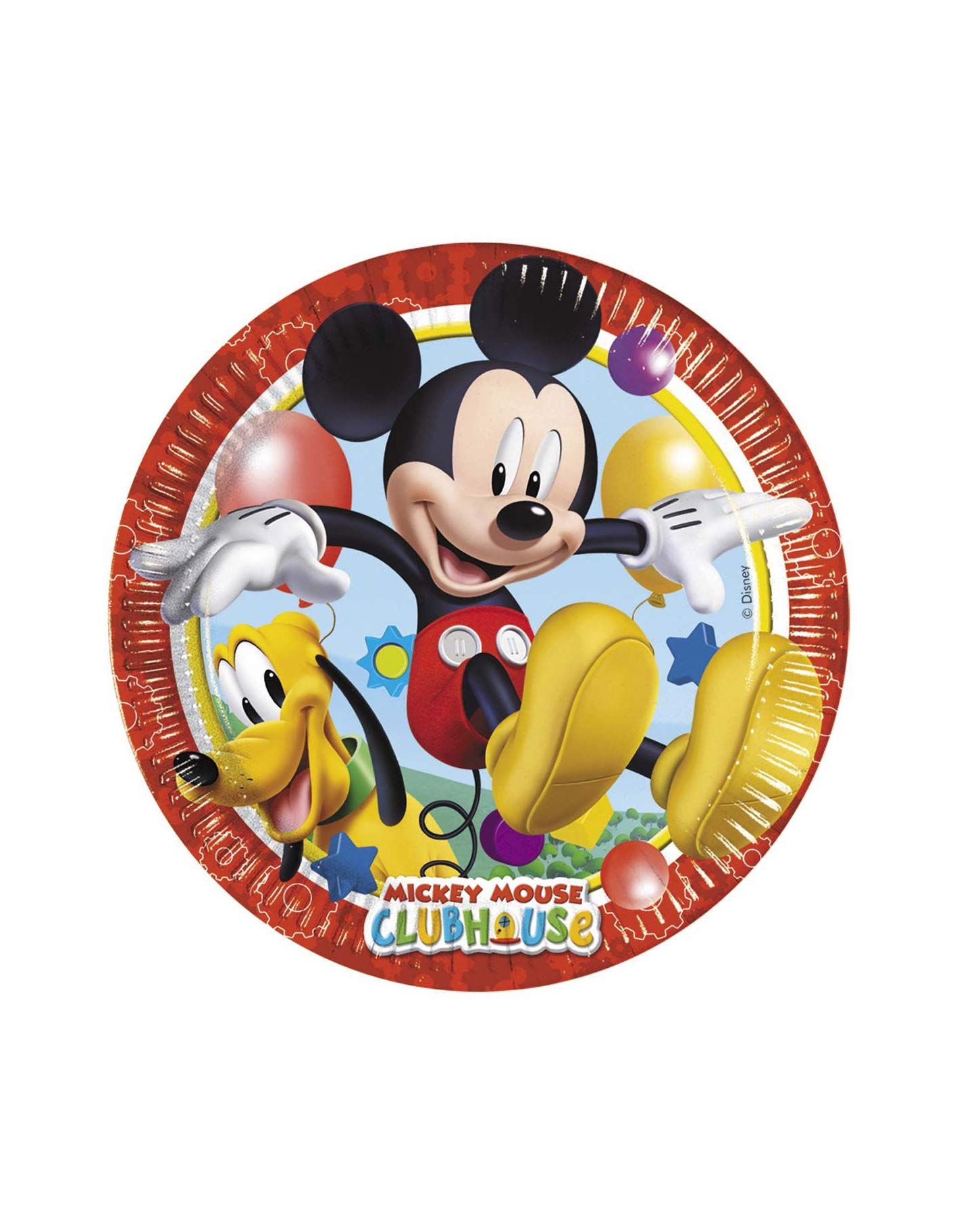 Disney Junior Mickey 54554 Plates, Red, 81840