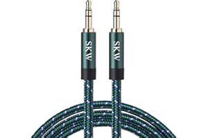 SKW Aux Cable for Car, 3.5mm to 3.5mm Aux Cord/Audio Jack Cable/Headphone Cable for iPhone, iPod, IPad, Echo Dot, Sony & More