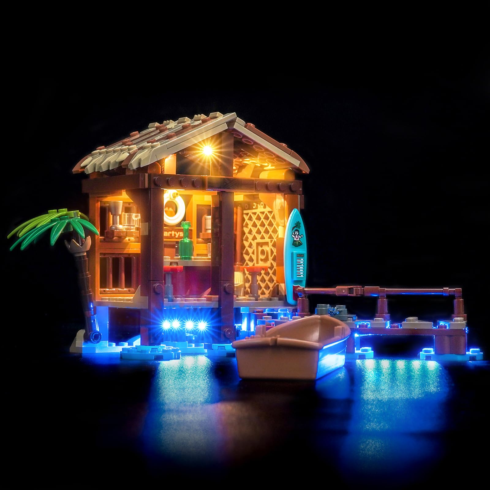 LocoLee Led Light Set Compatible with Lego 75636 Windmill Village Hut Led Decoration Lighting Kit Compatible with Lego 75636 Building Blocks Model,Only Lights Set,No Model