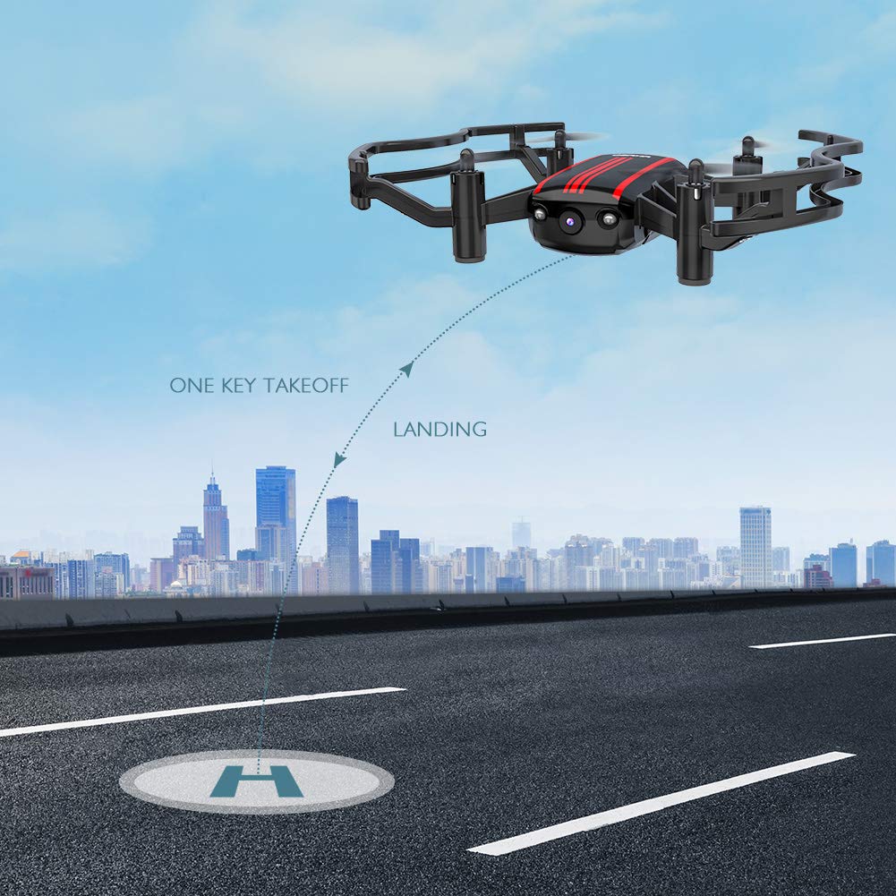 Drones with Camera - AKASO A21 Quadcopter Drone with 720P HD FPV WiFi RC Drone for Kids Beginners Adults - with One Key Take-Off/Landing, Optical Altitude Hold