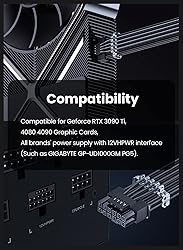 Fasgear PCI-e 5.0 GPU Power Cable - 70cm 16pin