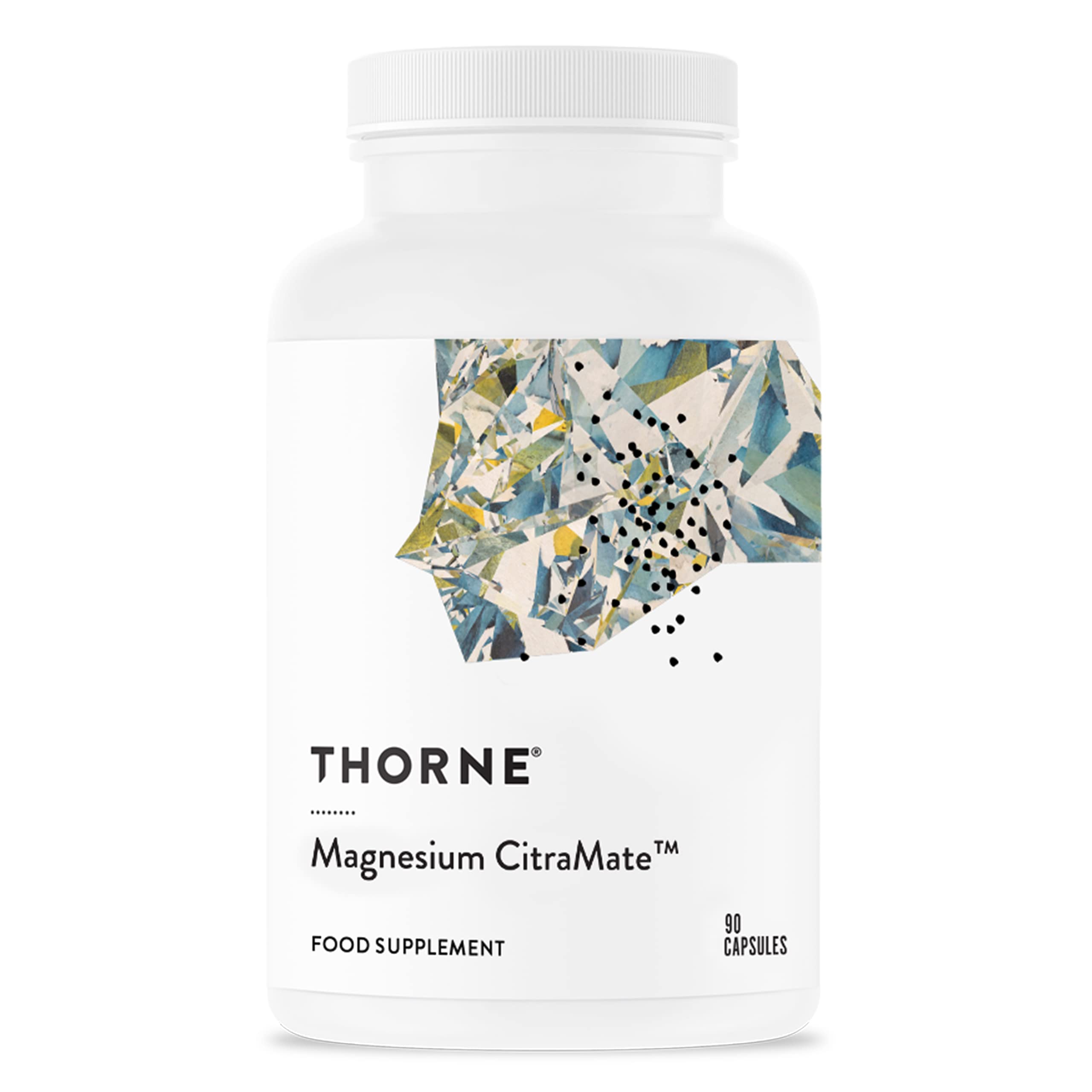 Thorne Magnesium CitraMate - Supplement with Magnesium Citrate-Malate - Supports Heart, Muscles and Bone Density - 90 Capsules