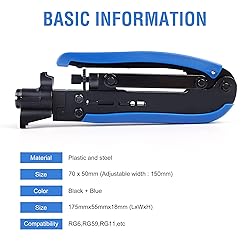 Knoweasy Coax Compression Tool - Coax Crimper and