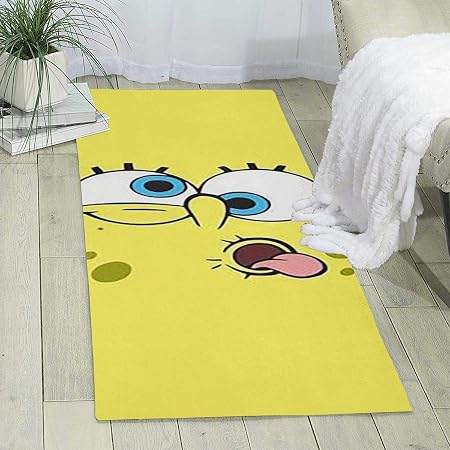 Lcx0d Teppich Trendiges Spongebob Gesicht Design Indoor Area