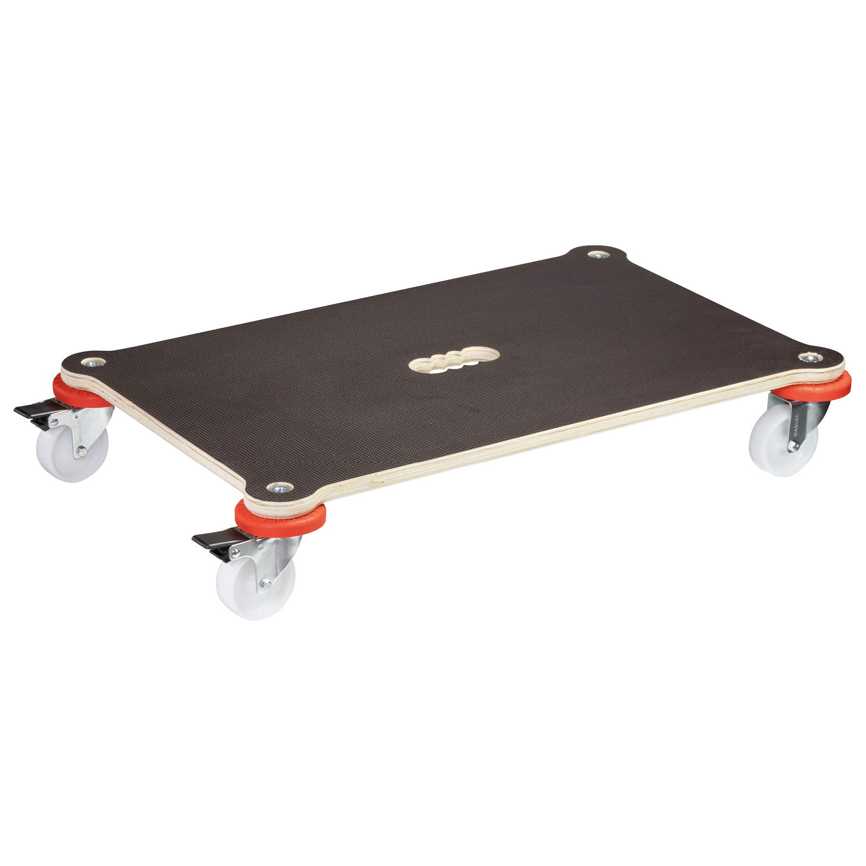 WAGNER moving dolly MM 1375 I 71 x 44 cm - ideal for heavy transport boxes with sensitive contents I non-slip, wall-friendly & lockable I load capacity 200 kg - 20137501