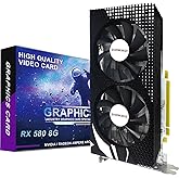 SHOWKINGS Radeon RX 580 8GB Graphics Card, 256Bit 2048SP GDDR5 AMD Video Card for Pc Gaming, DP HDMI DVI-Output, PCI Express 