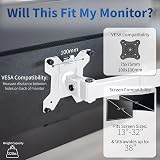 VIVO STAND-V001W Single Monitor Arm 32 inch 38 inch Ultrawide White view 4
