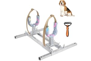 Mezurun Dog Breeding Stand Adjustable（Multi-Specification） Stainless Steel Dog Breeding Stand，Shoulder height 15.7in-23.6in，Dog Breeding Stand for Small and Medium Sized Dog Dog Breeding Rack