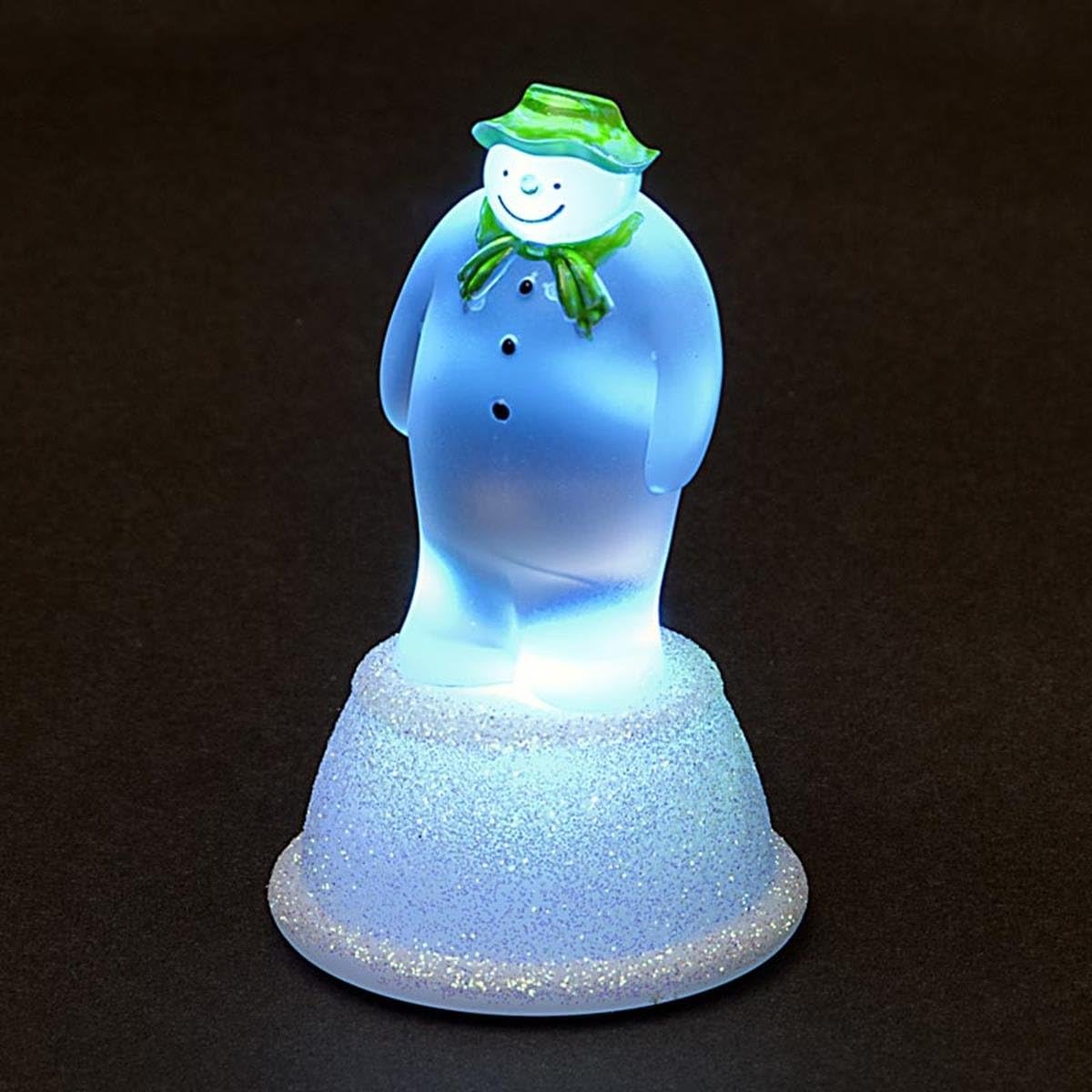 The Snowman Colour Changing LED Acrylic Small Tabletop Christmas Light