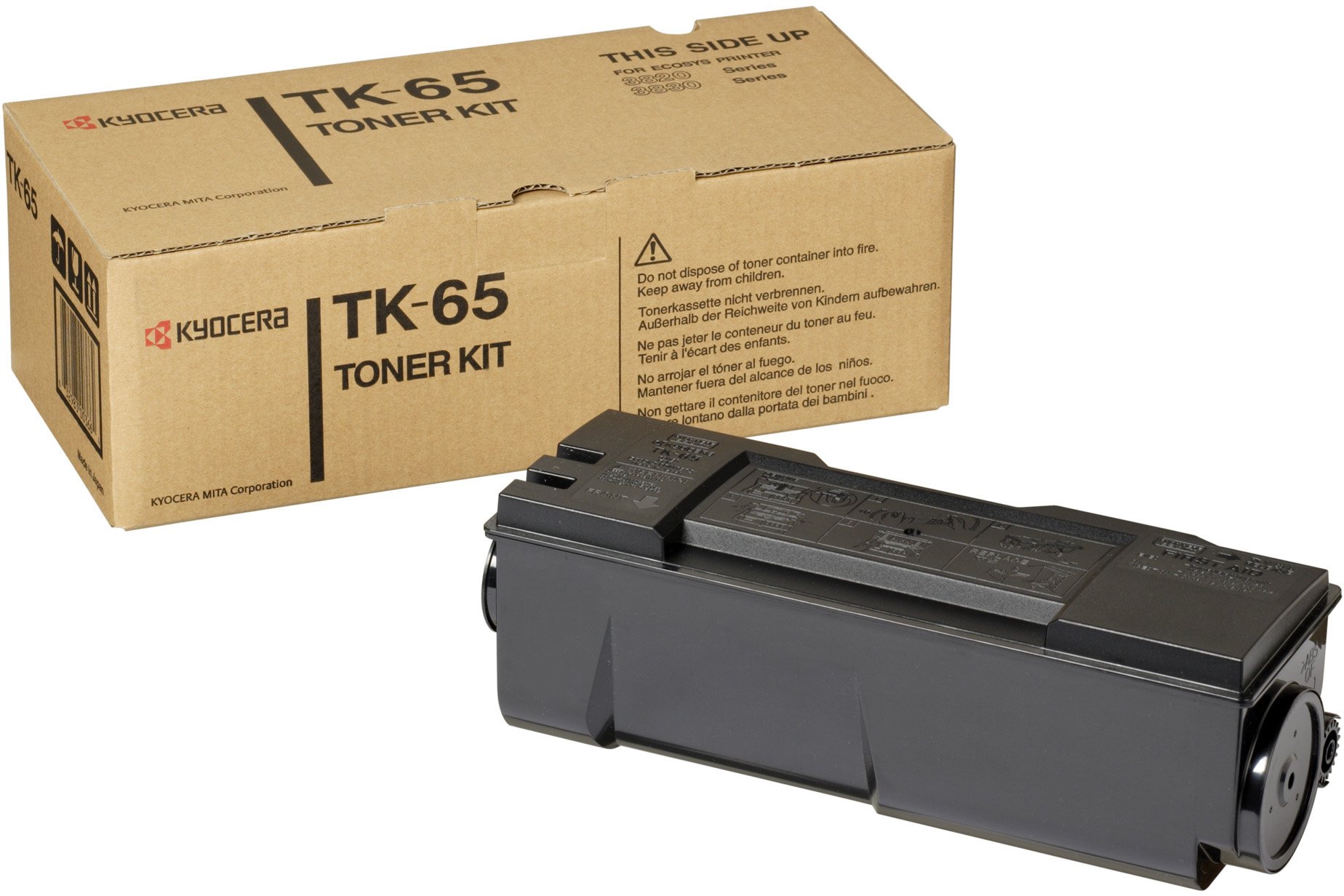 Kyocera Toner Cartridge TK-65 K - BLACK - 47.000 Pages Ultra High Capacity Genuine Premium Printer Toner - 1T02FB0EU0 - 0T2FB0EU - for FS-3820N / FS-3830N