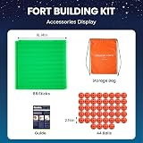 Tiny Land Glow Fort Building Kit for Kids 86 Rods 44 Balls Glow in the Dark view 6