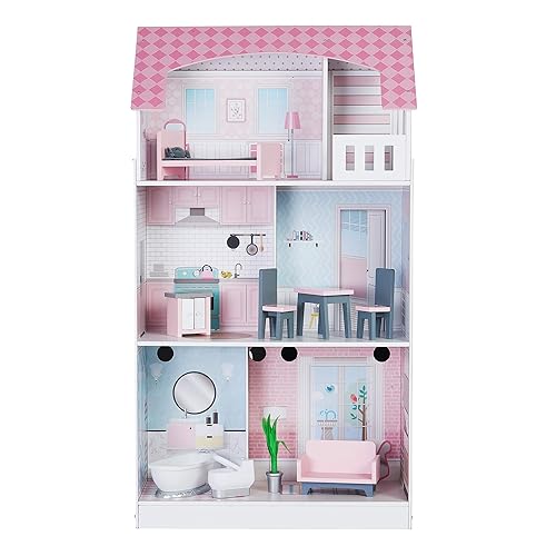 Teamson Kids Wonderland Ariel 2-in-1 Dollhouse and Play Kitchen