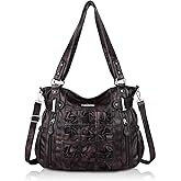 Angel Barcelo Large Purses for Women Soft PU Leather Hobo Bag for Women Shoulder Bag