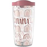 Tervis BOHO Rainbow Nana Made in USA Double Walled Insulated Tumbler Travel Cup Keeps Drinks Cold & Hot, 16oz, Nana