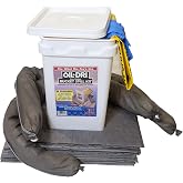 Oil-Dri L90435 Compact Universal 5-Gallon Bucket Spill Kit, 5-Gallon Maximum Absorption Capacity